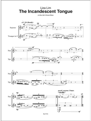 The Incandescent Tongue - Liza Lim - Partition